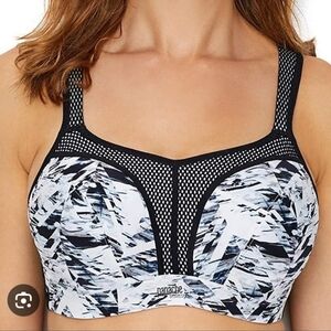 Panache Monochrome Abstract Bra